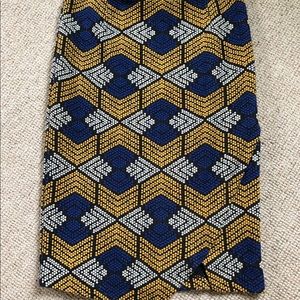 Anthropologie Geometric Pencil Skirt